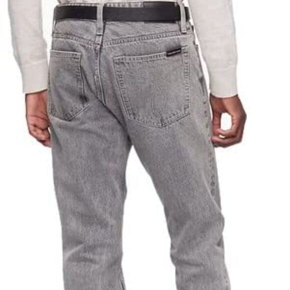 Calvin Klein Mens Slim-Straight Fit Stretch Jeans - Picture 2 of 7